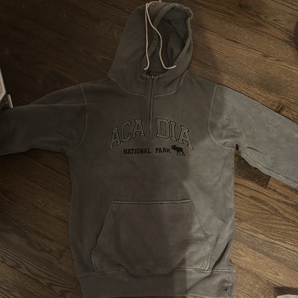 Grey Acadia national park hoodie
